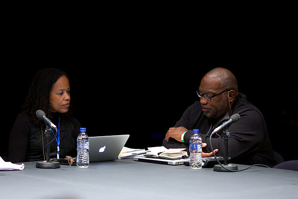 'Fugitivity and Waywardness' discussion with Saidiya Hartman and Fred Moten at Arika's Episode 6: Make A Way Out Of No Way at Tramway, Glasgow on Saturday 27th September 2014