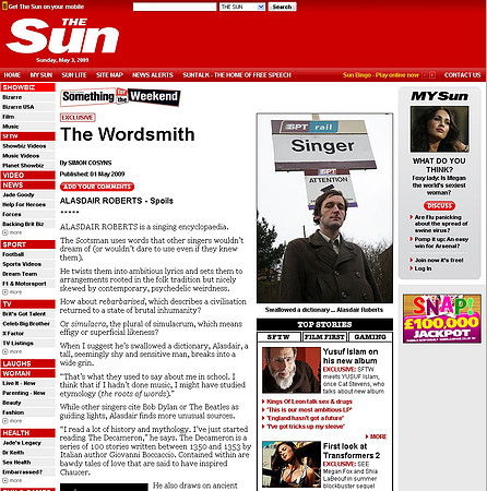 The Sun - 1st May 2009