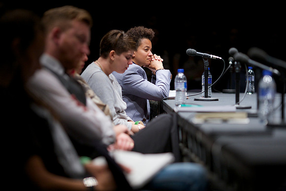 'Fugitivity and Waywardness' discussion with Saidiya Hartman and Fred Moten at Arika's Episode 6: Make A Way Out Of No Way at Tramway, Glasgow on Saturday 27th September 2014