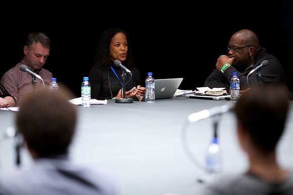 'Fugitivity and Waywardness' discussion with Saidiya Hartman and Fred Moten at Arika's Episode 6: Make A Way Out Of No Way at Tramway, Glasgow on Saturday 27th September 2014