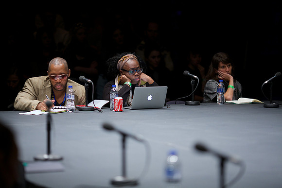 'Fugitivity and Waywardness' discussion with Saidiya Hartman and Fred Moten at Arika's Episode 6: Make A Way Out Of No Way at Tramway, Glasgow on Saturday 27th September 2014