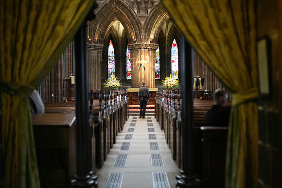 Alex Neilson in Glasgow Cathedral