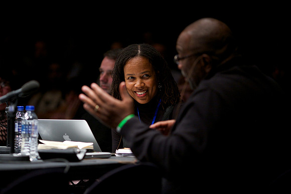 'Fugitivity and Waywardness' discussion with Saidiya Hartman and Fred Moten at Arika's Episode 6: Make A Way Out Of No Way at Tramway, Glasgow on Saturday 27th September 2014